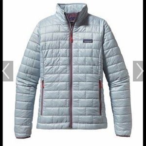 Patagonia nano puff jacket XL womens - ice blue
